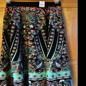 NEW YORK & COMPANY COLORFUL MAXI SKIRT